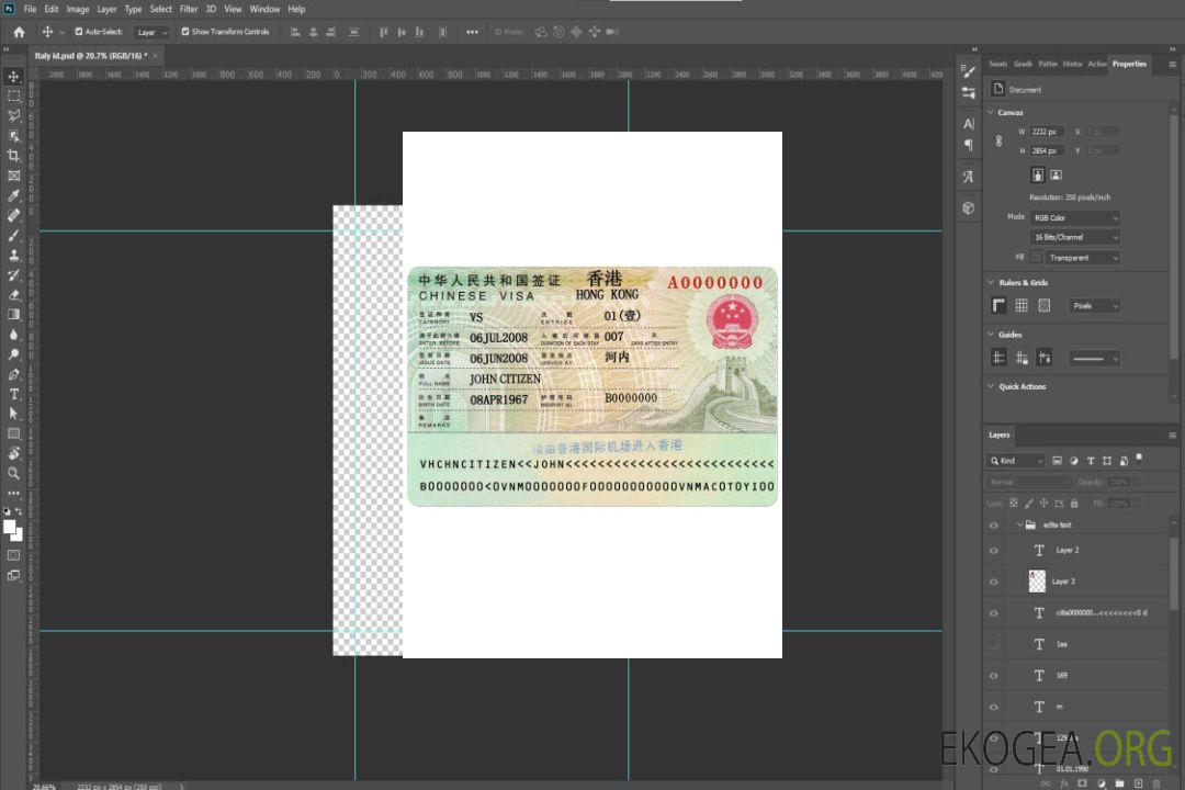 Visa HONG KONG template Visa HONG KONG template
